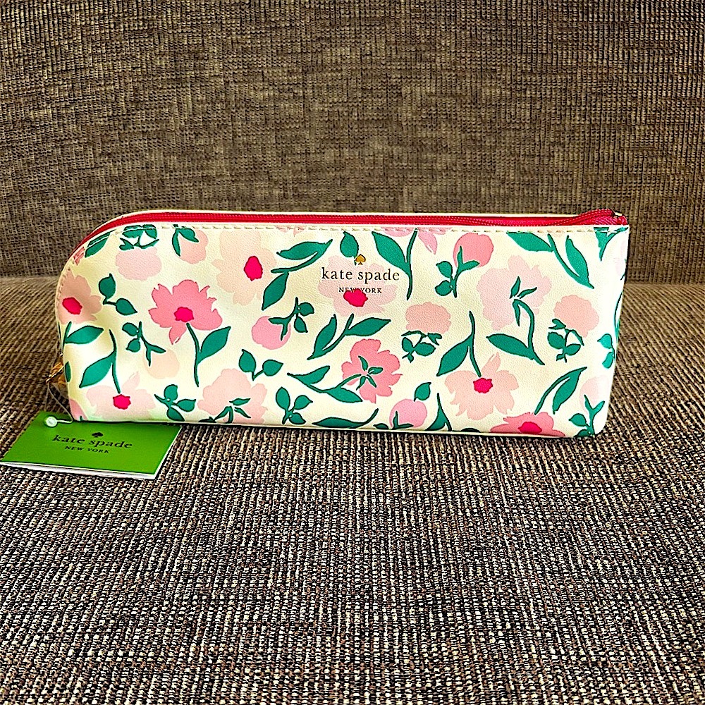 NWT Kate Spade Floral Pencil Case